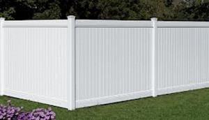 The American Fence Company - Vinyl Fencing, 6' White Polid Privacy PVC - AFC - IA