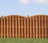 The American Fence Company - Wood Fencing, 1011 6' arch over board on board