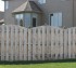 The American Fence Company - Wood Fencing, 1012 6' overscallop board on board no stained