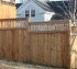 The American Fence Company - Wood Fencing, 1056 Custom Solid with Accent Top