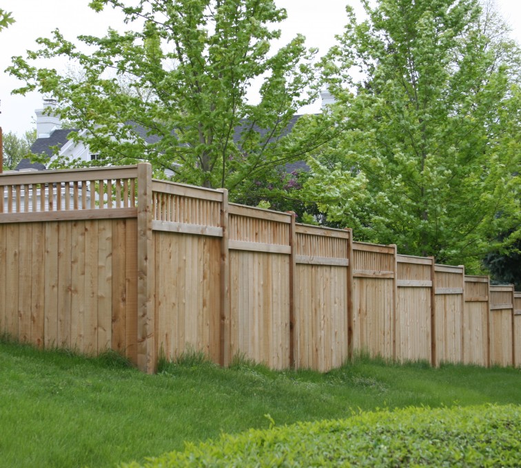 Privacy with Custom Accent - The American Fence Company