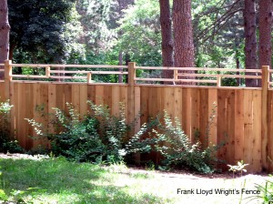 The American Fence Company - Wood Fencing, 1074 Frank Lloyd Wright Fence