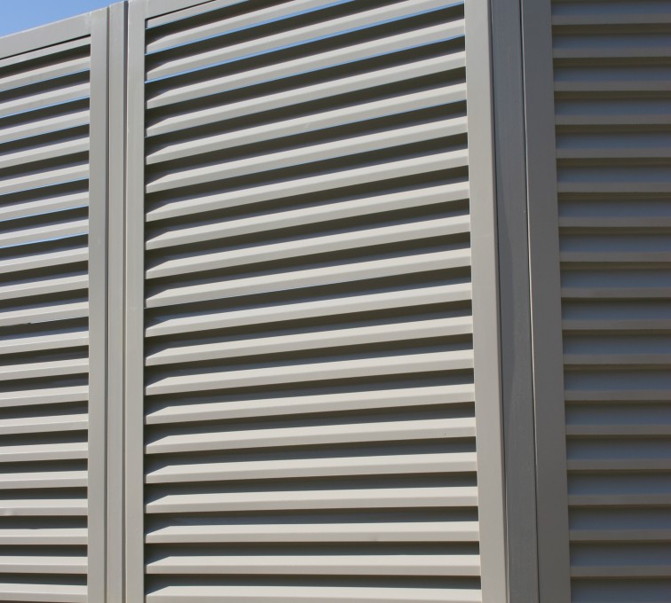 Louvered Fence Systems Gallery The American Fence Company