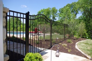 The American Fence Company - Ameristar Ornamental Fencing, Montage Majestic with Arched gate