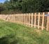 Custom alternating picket fence made of wood