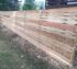 Horizontal wood custom fence