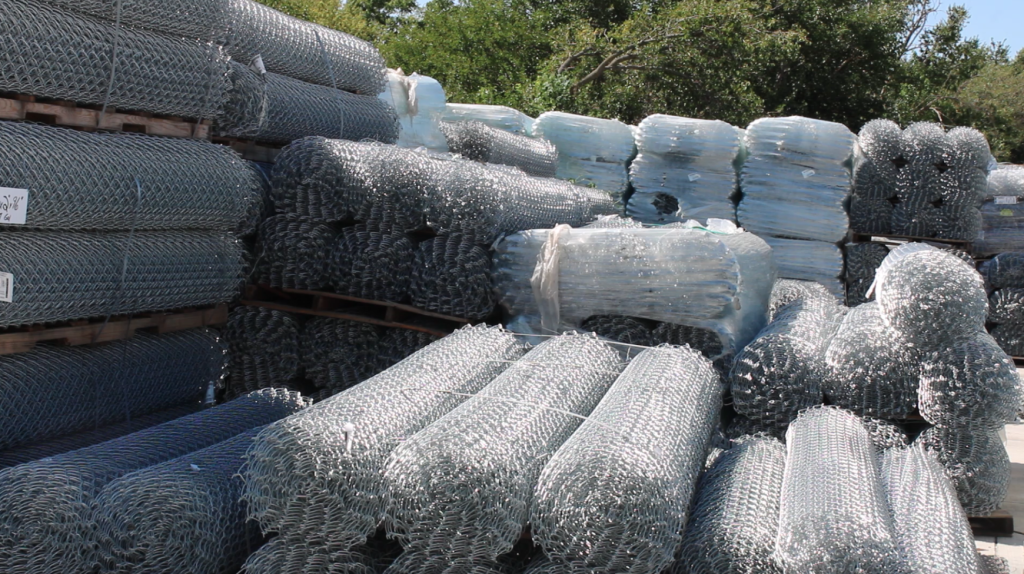 photograph of chain link fence inventory