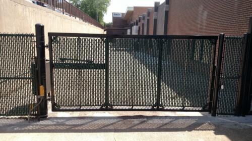 Omaha Fencing Company Automatic Security Swing Gate